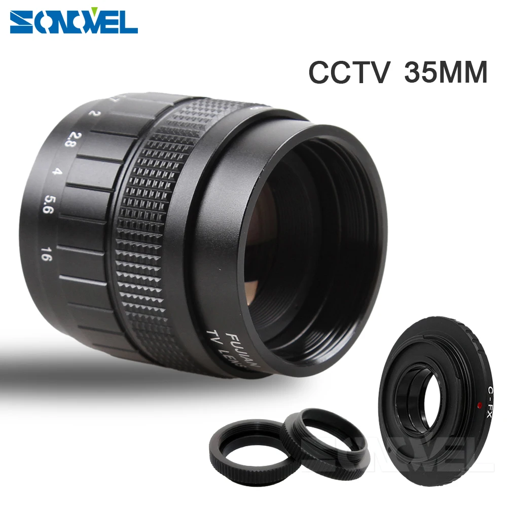 FUJIAN 35 мм F1.7 CC TV lens + C Mount Macro ring для Fuji Fujifilm|fujian 35mm|fujian 35mm f1.735mm f1.7 |