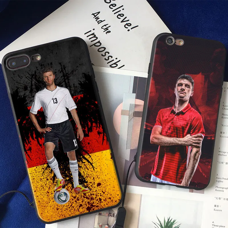 

Thomas Muller Coque Logo Cover Shell For Apple iPhone 5 5S SE 6 6S 6Plus 6sPlus 7 7Plus 8 8Plus X Soft Silicone Tpu Phone Case