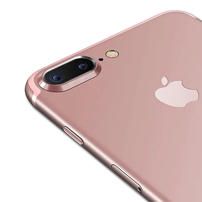 Камера объектив защитное кольцо покрытие алюминия для iPhone 7 8 Plus, 7 Plus, 8 Plus, чехол для телефона объектив чехол для веб-камеры защита для IPhone7 IPhone8 - Цвет: Rose Gold