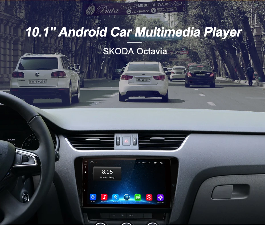 Top Junsun V1 2G+32G Android 8.1 4G Car Radio Multimedia Video audio Player Navigation GPS For SKODA Octavia 2013-2018 A7 2 din 12