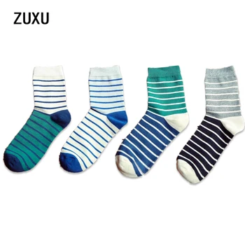 

New Fashion Korean Mens Dress Long Socks Green Cheap Men Classic Striped Socks Winter Pure Cotton Sock