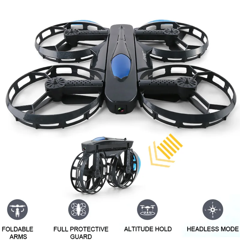 

INKPOT H45 BOGIE Wheel-shaped 720P WiFi FPV Selfie Drone With High Hold Mode Foldable Arm RC Quadcopter Kids Toys