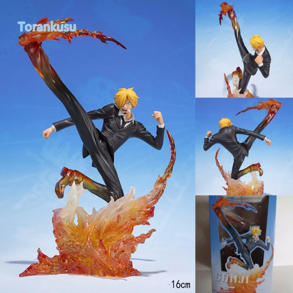 One Piece Action Figure Sanji Fire Foot Battle Ver. Figuarts Zero PVC