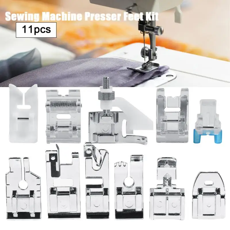 11 pcs/set Multifunction Sewing Machine Feet Presser Foot Spare Parts