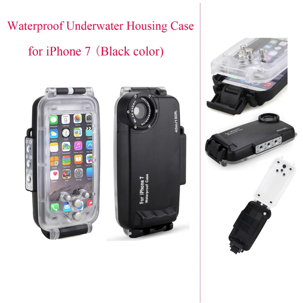 Meikon EasyDive 40 м/130 футов Водонепроницаемый подводный чехол для iPhone 7 черный 7|underwater