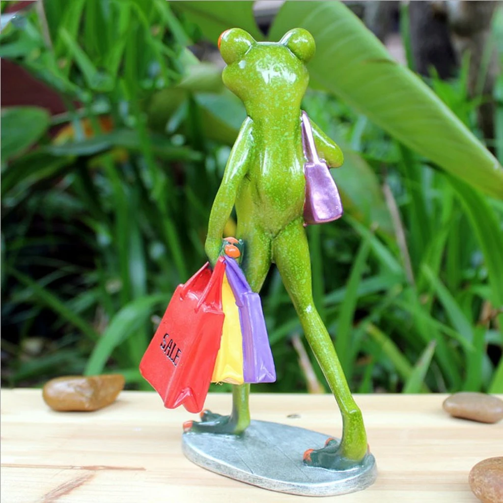 3D животные лягушка Волшебные садовые фигурки домашний сад микро пейзаж крытый украшения аксессуары подарок на день рождения сувениры