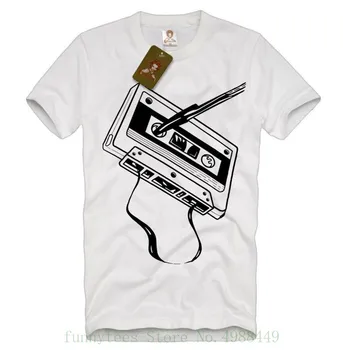 

Classic Old Skool Cassette Tape Dj Men's T Shirt Music Audio Mix Retro Tee S - Xl 2019 Summer T Shirt