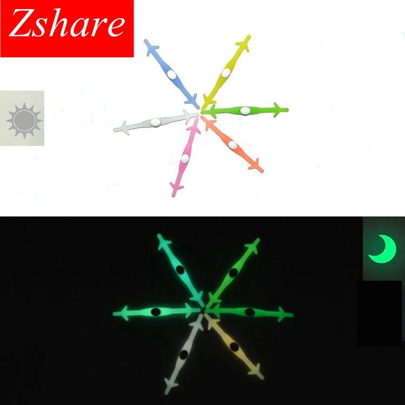 

Silicone Light up Fashion Luminous Shoelaces Flash Party Glowing Shoe Lace Shoestrings Lazy No Tie Shoeslace 12 pcs/Set L3