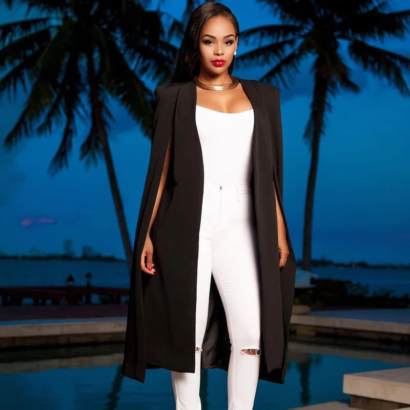 cape blazer coat