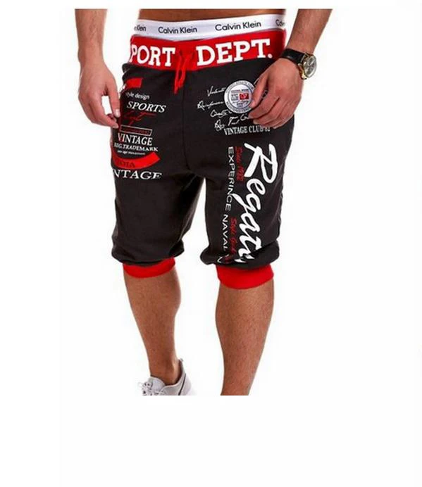 

Jogger Summer 2016 Men's Casual Sweatpants Rope Joggers Sport Leg Casual Gym Cargo Shorts short Basketball Shorts 4 Color M-XXL