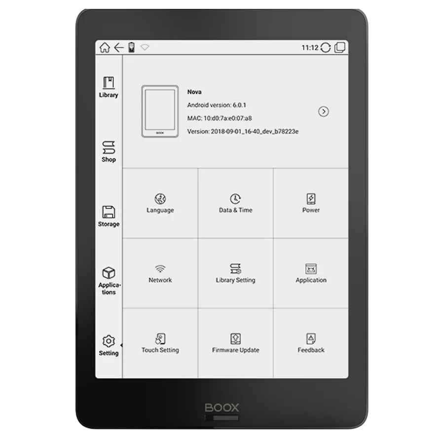 ONYX BOOX NOVA eBook Reader 7,8 дюймов UItra HD Carta экран e-ink eReader 4 ядра Android 6,0 2g/32g передний светильник wifi электронная книга