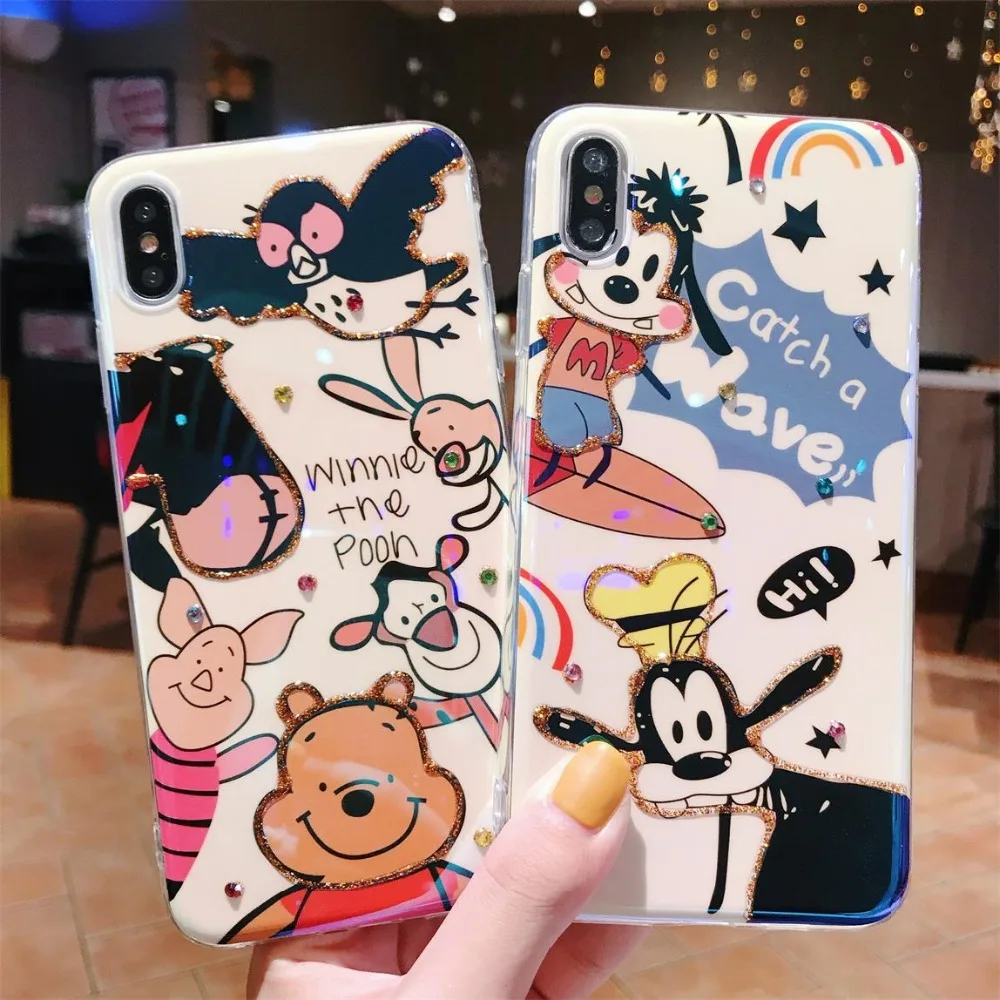 

Cute Cartoon Winnie Pooh bear phone case for iphone X case XR XS MAX soft Silicon TPU case for iphone7 6 6s 8plus cover capa