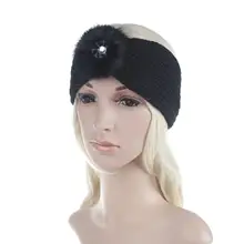 1 шт. мяч Вязание повязка на голову ручной работы стрейч лентой 6 цветов Выберите зима Hairbands волос Группа Dropship 12.16