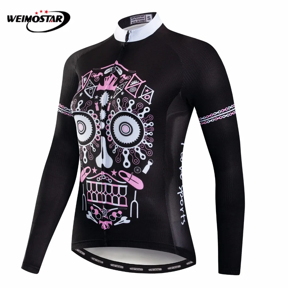 Weimostar Cycling Long sleeve Jersey women Bike Jerseys 2018 road MTB