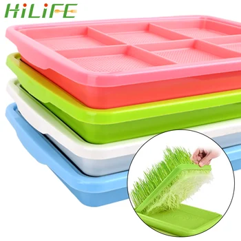 

HILIFE Home Garden Growing Wheat seedlings Nursery Pots 1 piece Planting Dishes Double Layer Bean Sprouts Plate Seedling Tray