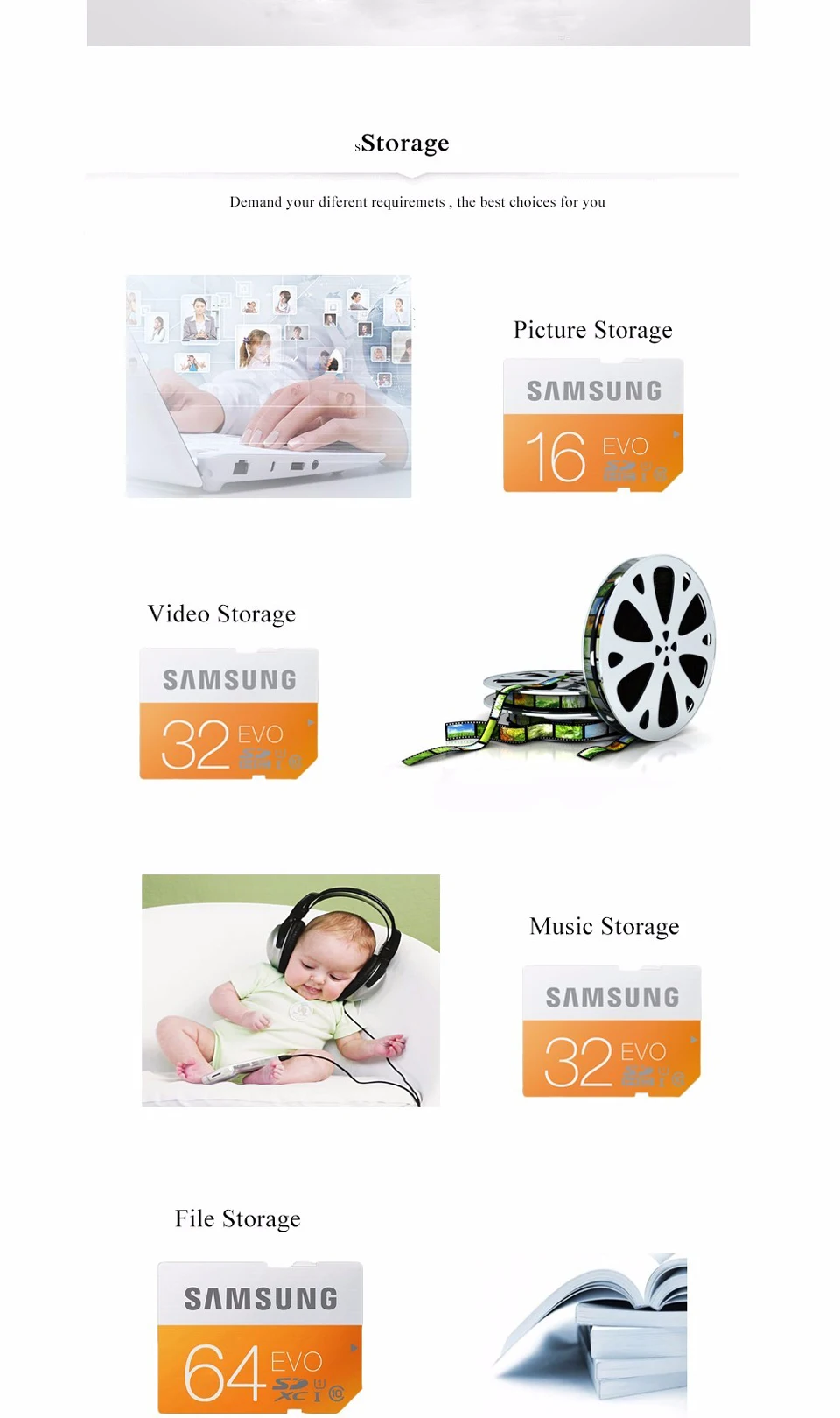 SAMSUNG SDXC EVO Memory Card 32G C10 UHS-I SD 48Ms EVO SD Card Class 10 SDHC SDXC 32Gfor Camera Free Shipping Original (2)