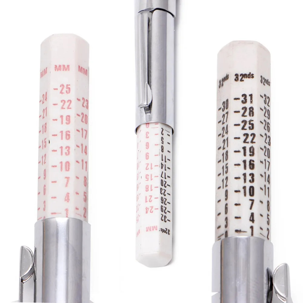 32nds 25 мм тестер двигателя автомобиля велосипед шины датчик глубины протектора метрические стандартные меры