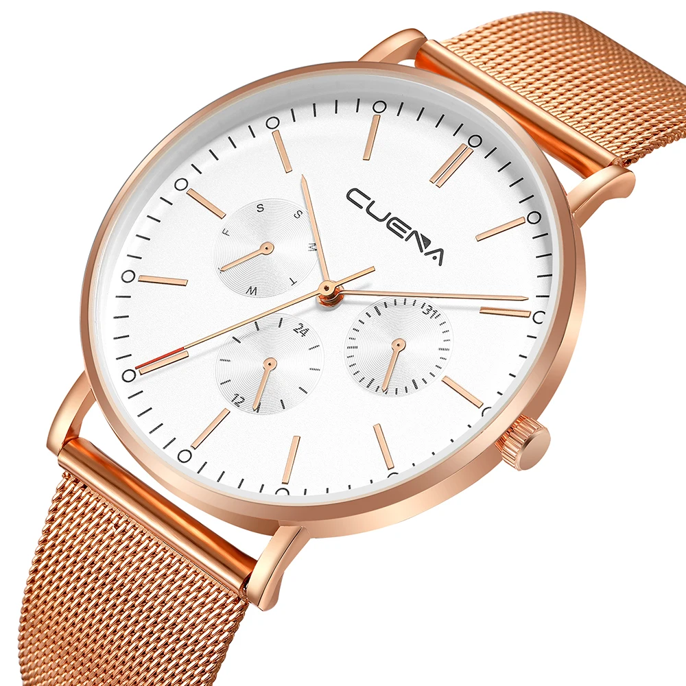 

Waterproof Men Watches Rose Gold Quartz Sport Wrist Accessories Relogio Masculino Business Casual Watch Promotion Gift