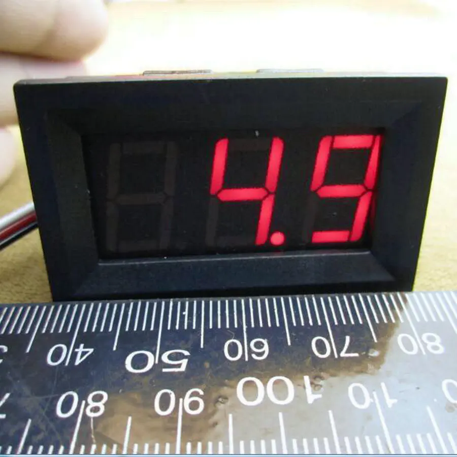 50 шт. светодиодный мини вольтметр 48 х29х21 мм|panel meter|voltage panel metermini digital voltmeter |