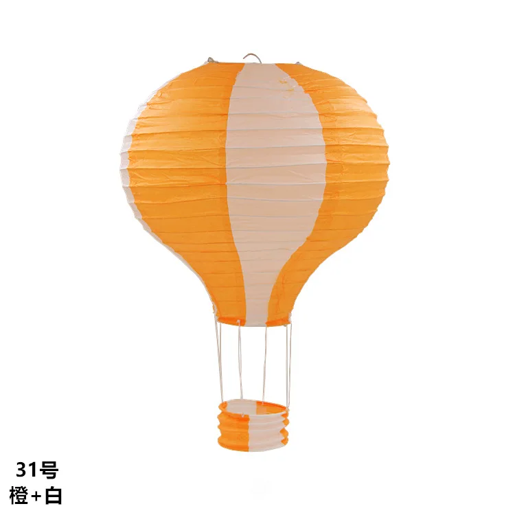 Хит, 1" 30 см, радужная полоса, бумажный фонарь, воздушный шар, небесный фонарь, для дома/свадьбы/рождественской вечеринки, декоративные принадлежности - Цвет: Orange Stripe