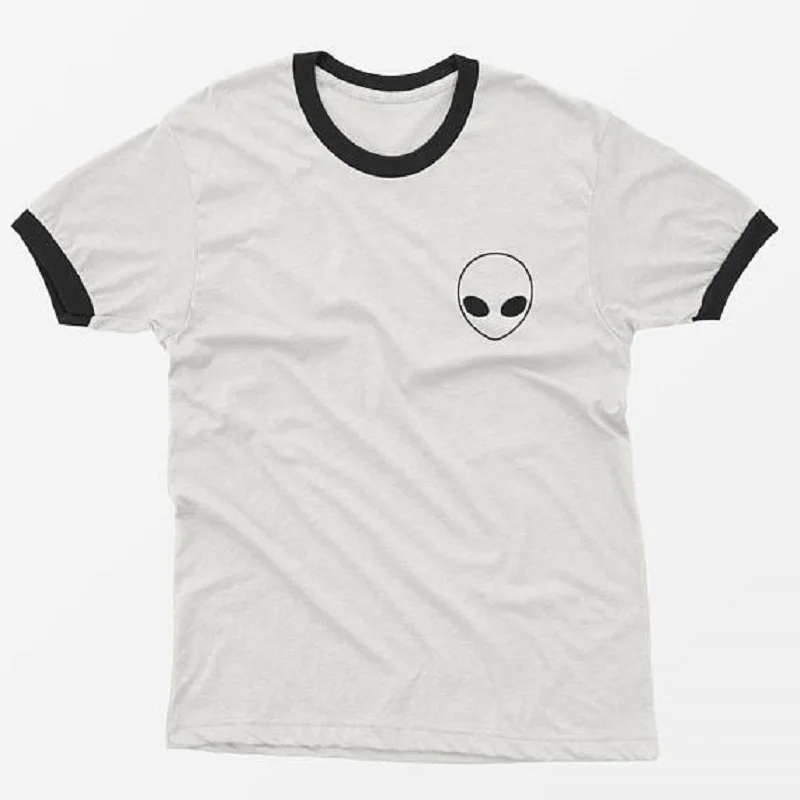 

Hillbilly Funny Vogue Women T shirt Alien Shirt Pocket Tee Ringer Tumblr Summer Top Girl Clothes Gift Graphic Tee T shirt Women