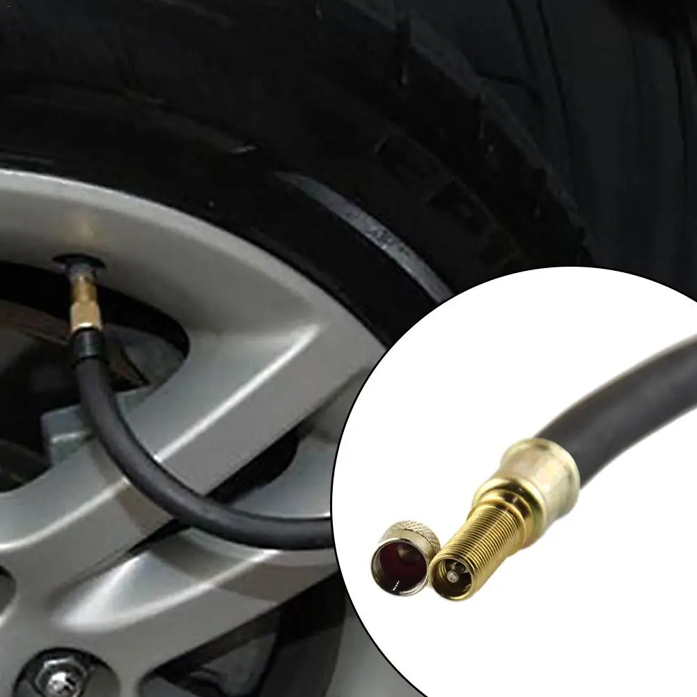 

2pcs 140mm Truck Bus Lorry Car Universal Flexible Rubber Tyre Valve Twin Wheel Dust Cap Extension Adapter
