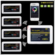 Ми Свет 2.4 Г Wi-Fi Контроллер + 4 * 4-зона RGBW Контроллер 2.4 Г Беспроводной RGBW Система Управления