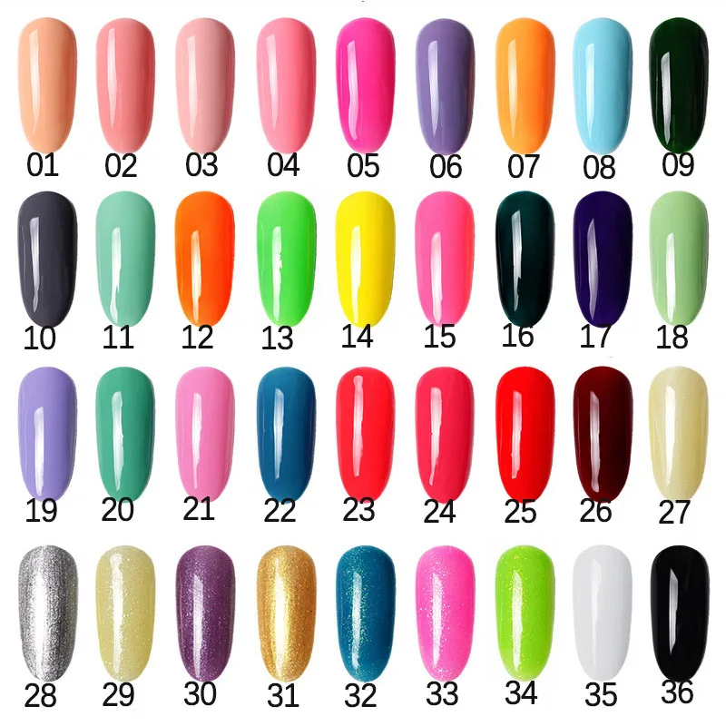 2019 New Nail Paint Gel 10ml 36 colors Polish Soak Off UV NAIL Lacquer Varnishes JINTING GEL|led gel polish|gel nail polishuv led polish |