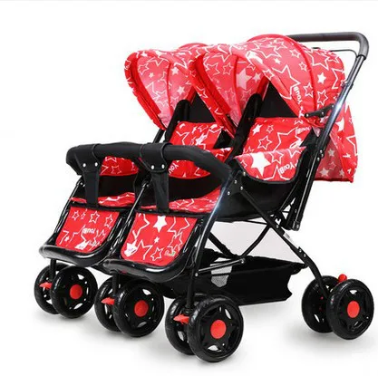Twin baby font b stroller b font lightweight bidirectional shock baby can sit lie font b