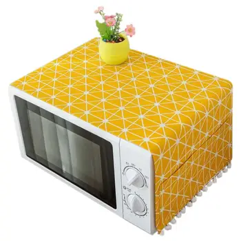 

CHFL Modern Style Cover Microwave Dust Proof Cover Microwave Oven Hood Home Decor Microwave Towel With Pouch Home Supply Hot