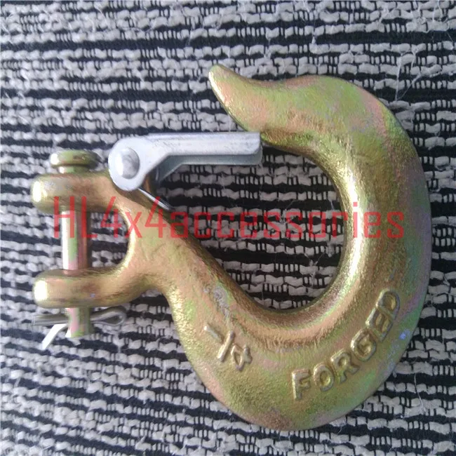 دعاوى ونش ونش هوك الثقيلة حزام حبل استعادة انتزاع clevis هوك ل داينيما ونش حبل 4x4 الطرق الوعرة اكسسوارات