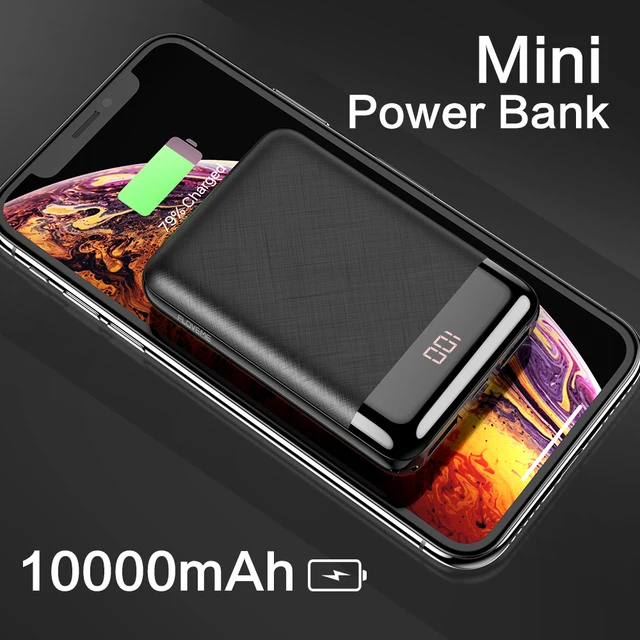 FLOVEME Power Bank for Xiaomi Mini Power Bank 10000mAh Portable External Phone Battery Charger For iPhone Huawei LED PowerBank 3