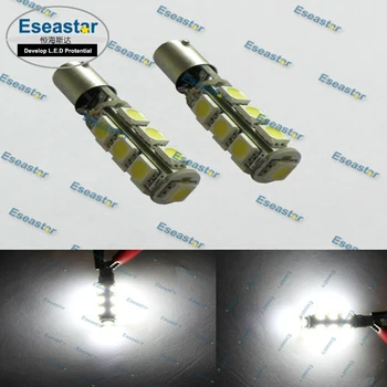 

10pcs eseastar BA9S/BAX9S/BAY9S 13 SMD Super Brilhante 5050 super bright reversing light working voltage DC 12-14V.