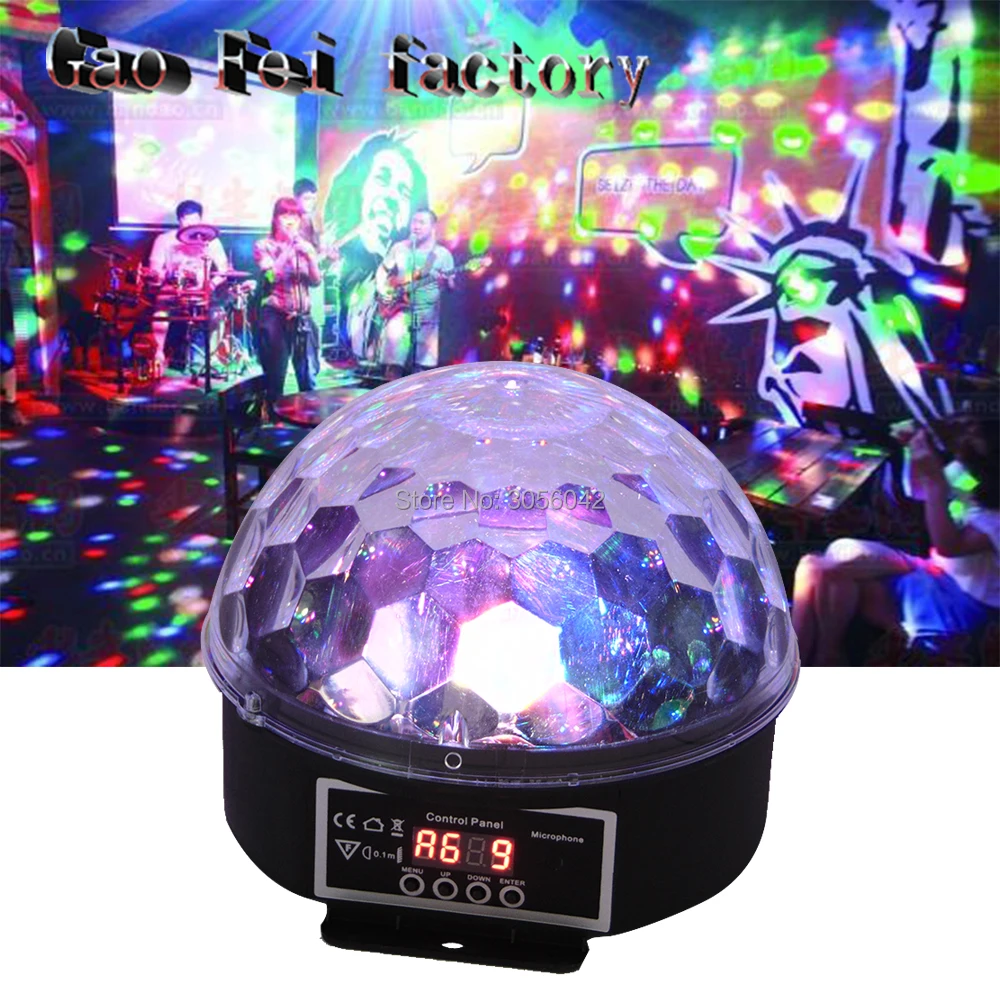 

LED Crystal Magic Ball 27W Mini RGB Stage Lighting Effect Lamp Bulb Party Disco