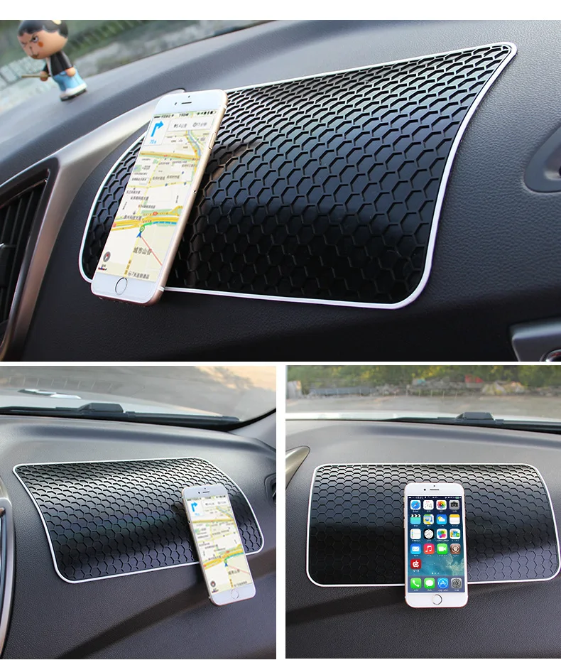 

1PCS 28*17CM PVC Anti-Slip Mat Car Interior Dashboard Sticky Pad For Mobile Phone GPS MP4 Key Sundries Glasses Automobile