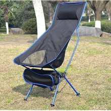 Портативный складной стул с Луной, стул для рыбалки, кемпинга, стул для барбекю, складной Расширенный походный стул для сада, Ультралегкая офисная мебель для дома
