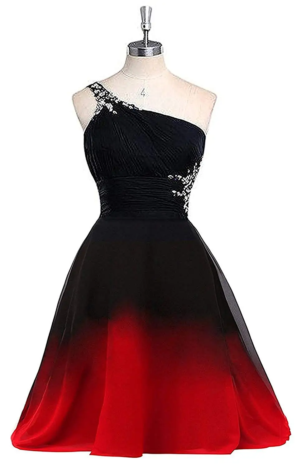 short red prom dress