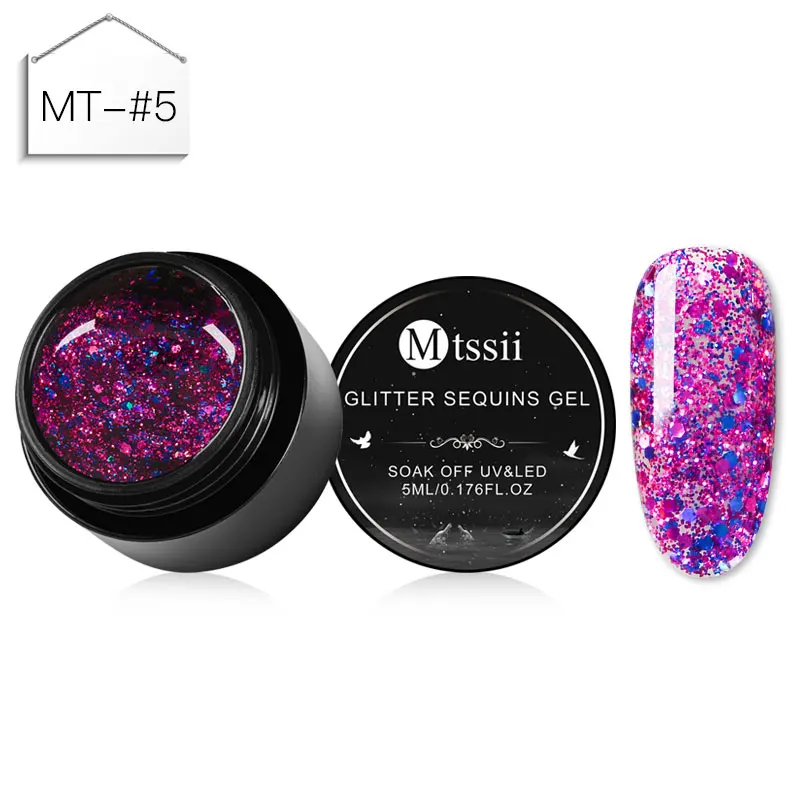 Mtssii блеск для губ Хамелеон Гель-лак UV Soak Off Nail Art Лак Стойкий цвет покрытие живопись гель 5 мл гель для ногтей с блестками лак - Цвет: K5108