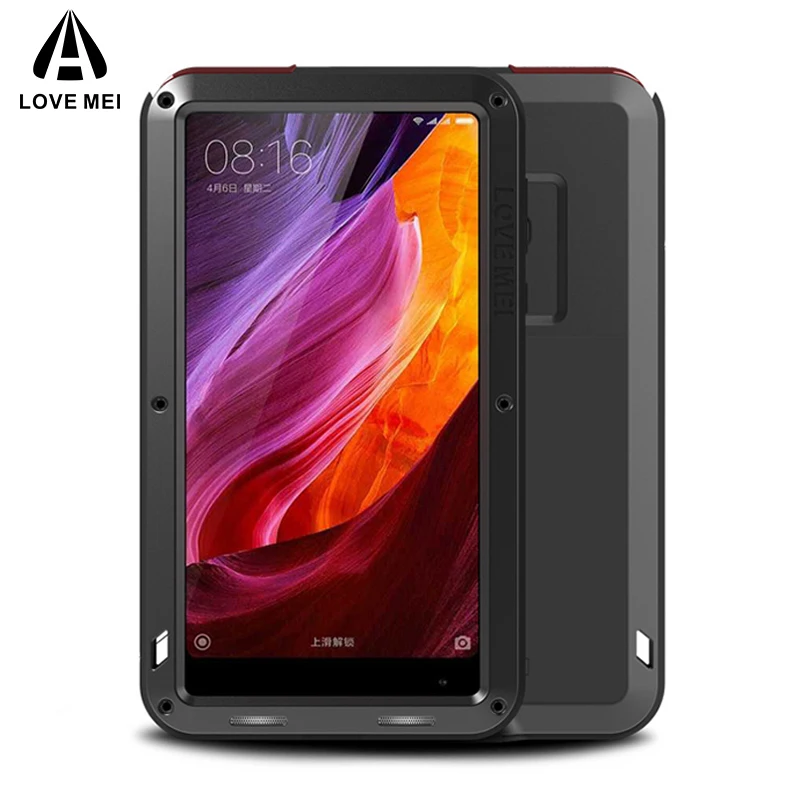 Love Mei Metal Case For Xiaomi Mi MIX 2 2S Shockproof Phone Cover Full Body Anti-Fall Armor | Мобильные телефоны и