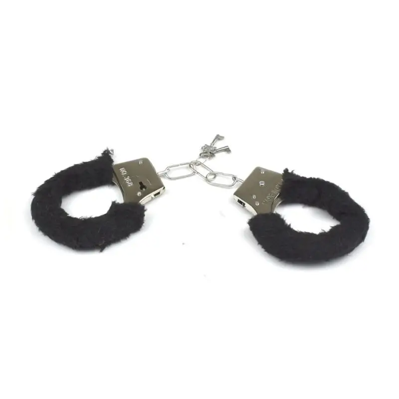 Популярные пушистые наручники для связывания с ключом, инструменты для ролевых игр для взрослых, секс плюшевые наручники