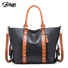 ZMQN женская сумка, черные сумки, женские сумки известных брендов, сумка-мессенджер для женщин, сумки с заклепками, сумка для мамы C658