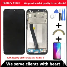 10-táctil LCD para Xiaomi Redmi 7 LCD con pantalla de marco de pantalla para Redmi7 pantalla LCD con pantalla de Marco
