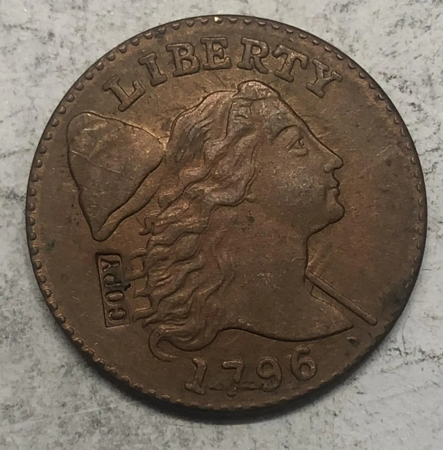 1796 US Liberty Cap Large Cent Exact Copy