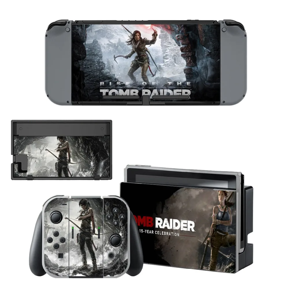 

Tomb Raider Vinyl Sticker Full Body Skin Set for Nintend Switch Console & Joy-con(Controller) & Dock & Grip