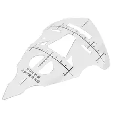 Макияж лицо Уход за бровями линейка для татуировки Measure трафарет