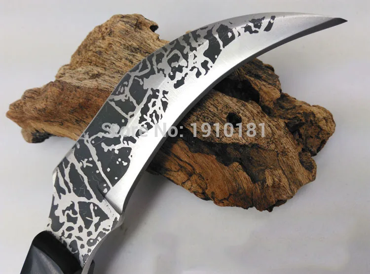 Открытый тактика кемпинг karambit нож фиксированное лезвие с пластиковой крышкой охотничьи ножи выживания Скорпион коготь ножи зерно лезвие
