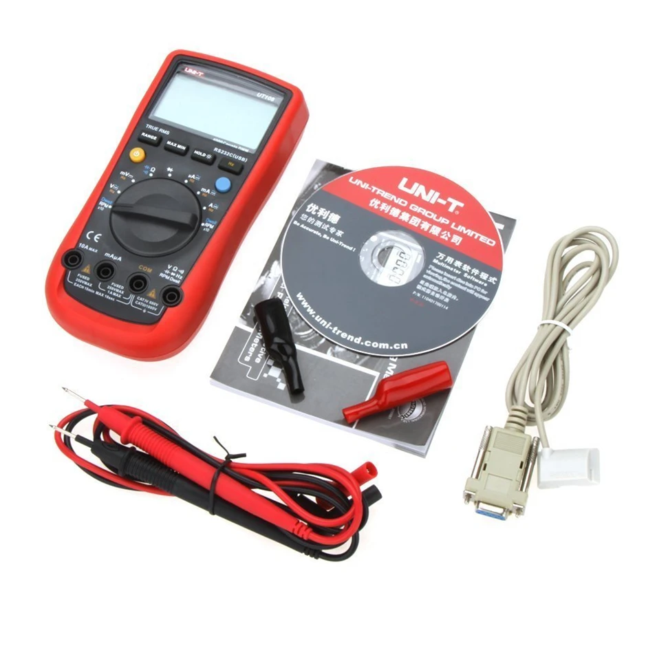 

2017 NEW UNI-T UT108 Digital Multimeters Handheld Automotive Multi-Purpose Meters AC DC Volt Amp Ohm Hz Temp Meters 2000 Counts