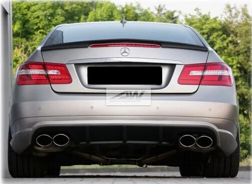 W207 AMG углеродное волокно автомобиля задний багажник загрузки губ крыло спойлер кузова Комплект для Mercedes-Benz E200 E260 E350 W207 купе 2010