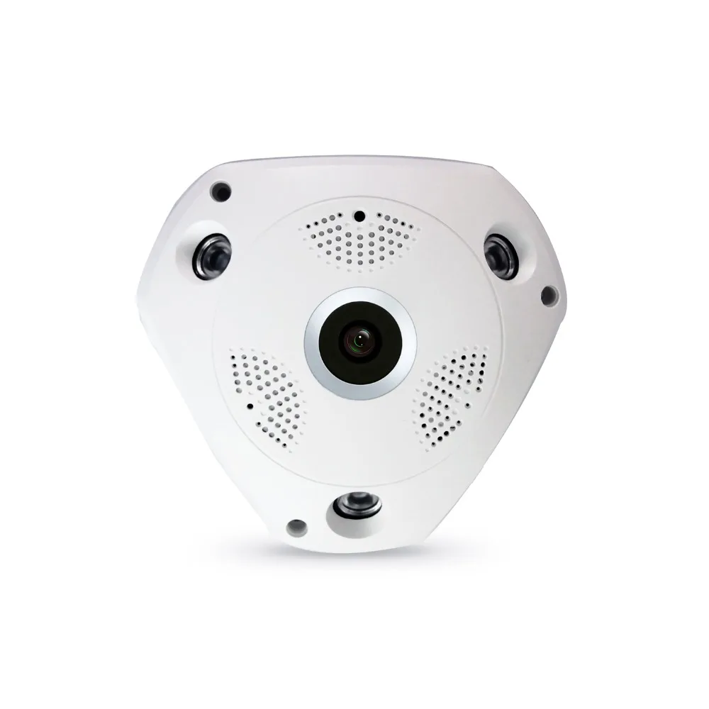 

Dome IP Camera WIFI Indoor 1.56mm Fisheye Lens Two Ways AUDIO Surveillance Security 360 Degree Panoramic Wireless Camera