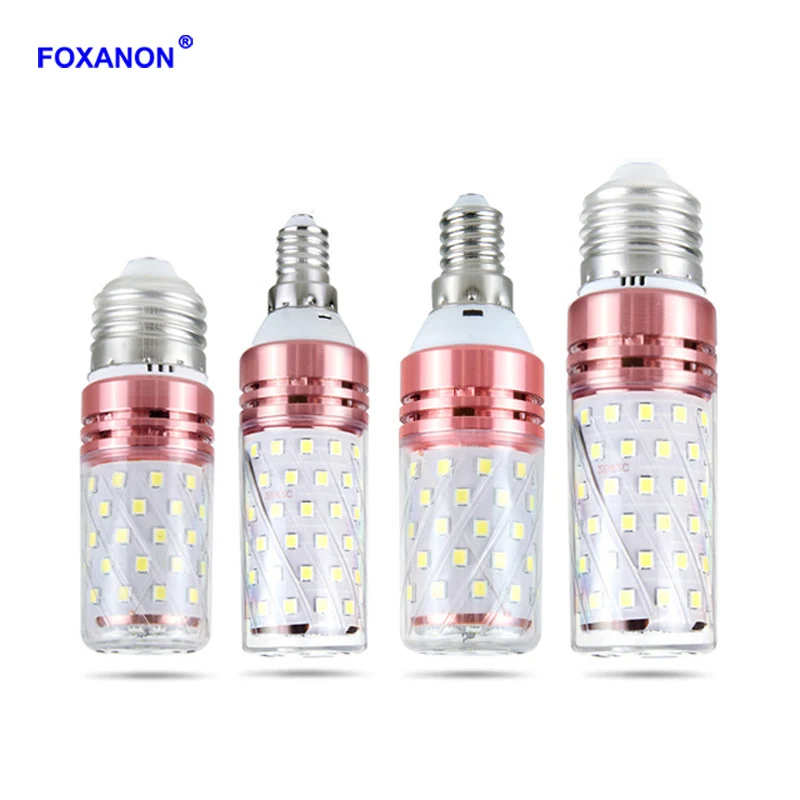 Светодиодный светильник Foxanon лампа-Кукуруза E27/E14/AC220V/110 В светодиодный 2835/SMD/bombilas 5